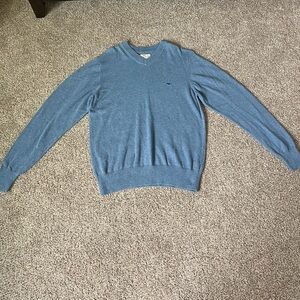Men's Blue V-Neck Sweater